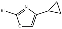 2-溴-4-环丙基噁唑 结构式