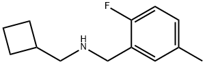 (cyclobutylmethyl)[(2-fluoro-5-methylphenyl)methyl]amine 结构式