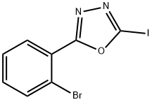 2-(2-溴苯基)-5-碘-1,3,4-噁二唑 结构式