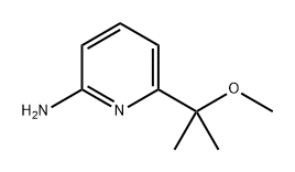 6-(2-甲氧基丙-2-基)吡啶-2-胺 结构式