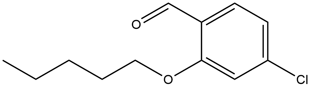 4-Chloro-2-(pentyloxy)benzaldehyde 结构式