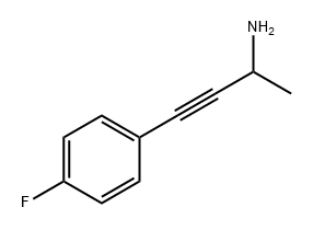 4-(4-氟苯基)丁-3-炔-2-胺 结构式