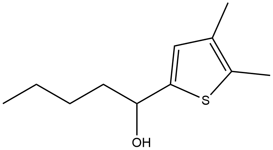 α-Butyl-4,5-dimethyl-2-thiophenemethanol 结构式