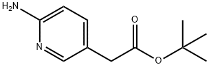 2-(6-氨基吡啶-3-基)乙酸叔丁酯 结构式