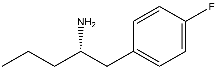 Benzeneethanamine, 4-fluoro-α-propyl-, (αS)- 结构式