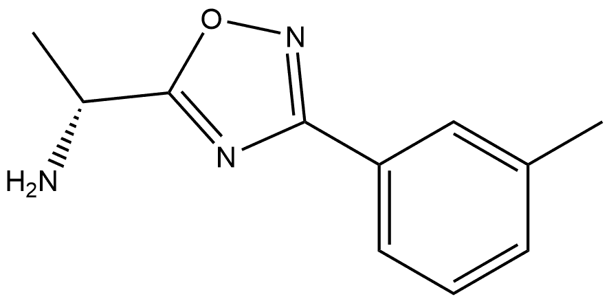 (R)-1-(3-(m-tolyl)-1,2,4-oxadiazol-5-yl)ethan-1-amine 结构式