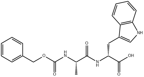 (R)-2-((S)-2-(((Benzyloxy)carbonyl)amino)propanamido)-3-(1H-indol-3-yl)propanoic acid 结构式