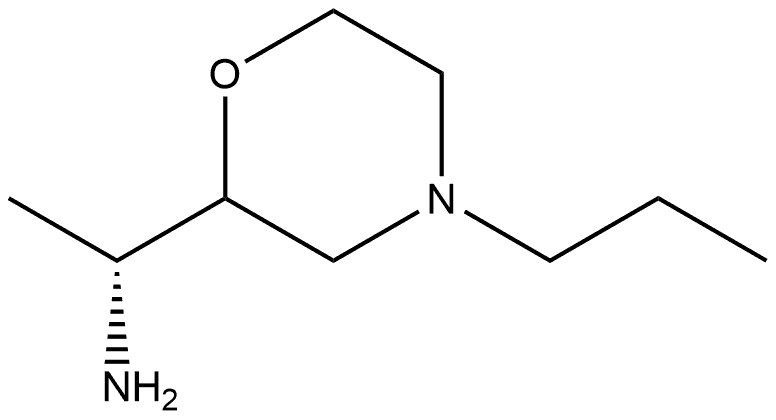 2-Morpholinemethanamine,α-methyl-4-propyl-,(αR)- 结构式