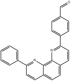 4-(9-phenyl-1,10-phenanthrolin-2-yl)benzaldehyde 结构式