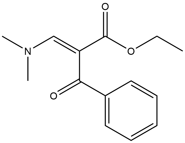 Benzenepropanoic acid, α-[(dimethylamino)methylene]-β-oxo-, ethyl ester, (αE)- 结构式