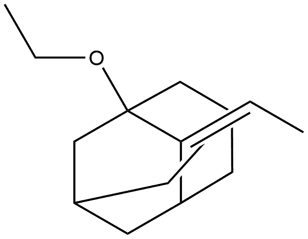 Tricyclo[3.3.1.13,7]decane, 1-ethoxy-2-ethylidene-, (E)- (9CI) 结构式