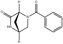 2,5-Diazabicyclo[2.2.1]heptan-3-one, 5-benzoyl-, (1R,4R)- 结构式