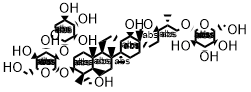 凤仙萜四醇苷 F 结构式