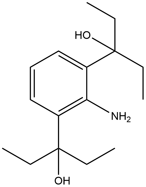 1,3-Benzenedimethanol, 2-amino-α1,α1,α3,α3-tetraethyl- 结构式