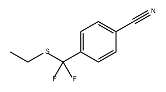 Benzonitrile, 4-[(ethylthio)difluoromethyl]- 结构式