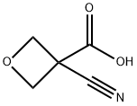 3-氰基-3-氧杂环丁烷甲酸 结构式