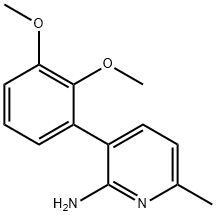 2-Pyridinamine, 3-(2,3-dimethoxyphenyl)-6-methyl- 结构式