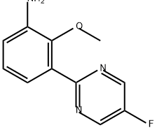 Benzenamine, 3-(5-fluoro-2-pyrimidinyl)-2-methoxy- 结构式