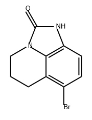 7-溴-5,6-二氢-4H-咪唑并[4,5,1-IJ]喹啉-2(1H)-酮 结构式