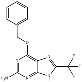6-(Benzyloxy)-8-(trifluoromethyl)-1H-purin-2-amine 结构式