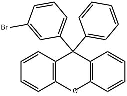 9-(3-溴苯基)-9-苯基-9H-氧杂蒽 结构式