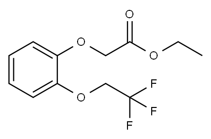Acetic acid, 2-[2-(2,2,2-trifluoroethoxy)phenoxy]-, ethyl ester 结构式