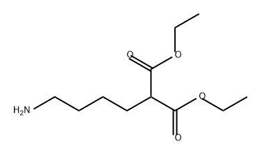 2-(4-氨基丁基)丙二酸二乙酯 结构式