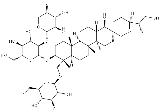 凤仙萜四醇皂苷L 结构式