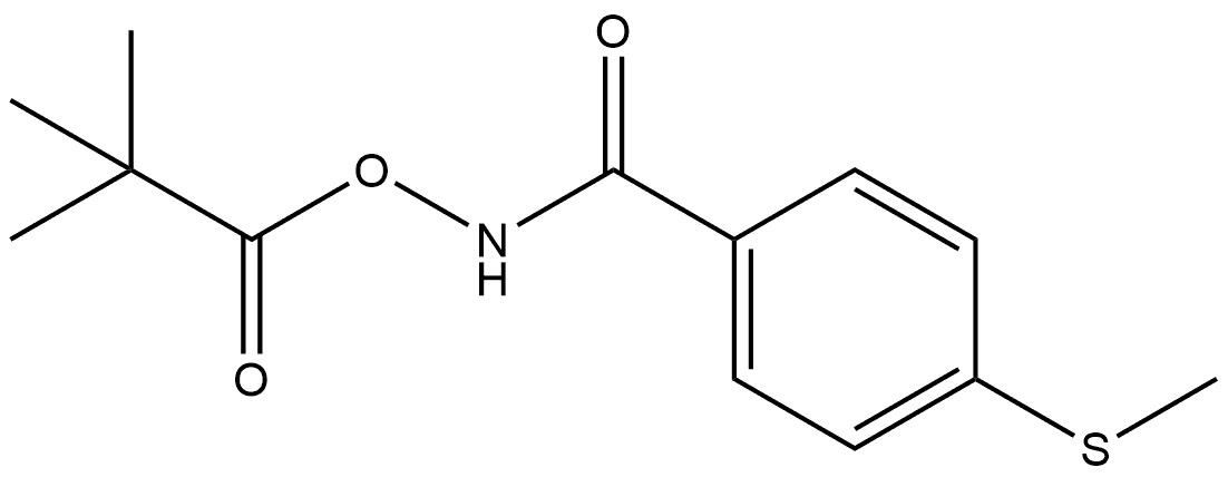 4-(Methylthio)benzoyl]azanyl 2,2-dimethylpropanoate 结构式