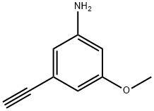 3-乙炔基-5-甲氧基苯胺 结构式