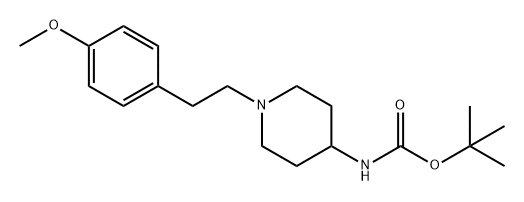 Carbamic acid, N-[1-[2-(4-methoxyphenyl)ethyl]-4-piperidinyl]-, 1,1-dimethylethyl ester 结构式