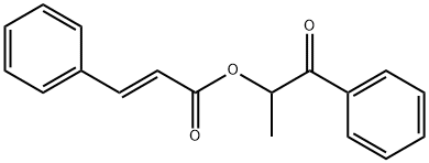 1-OXO-1-PHENYLPROPAN-2-YL (E)-CINNAMATE 结构式