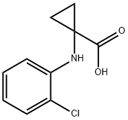 Cyclopropanecarboxylic acid, 1-[(2-chlorophenyl)amino]- 结构式
