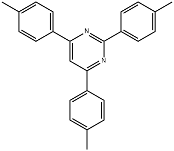 Pyrimidine, 2,4,6-tris(4-methylphenyl)- 结构式