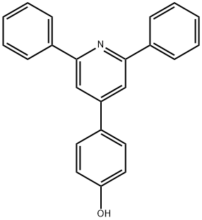 4-(2,6-二苯基吡啶-4-基)苯酚 结构式