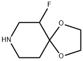 6-氟-1,4-二氧杂环己烷-8-氮杂螺[4.5]癸烷 结构式