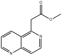 1,6-Naphthyridine-5-acetic acid, methyl ester 结构式