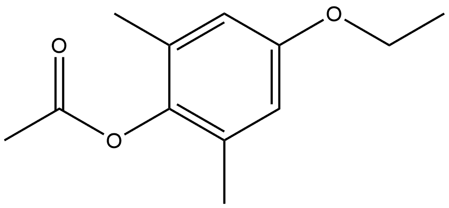 Phenol, 4-ethoxy-2,6-dimethyl-, 1-acetate 结构式