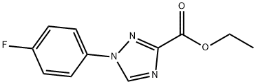 Ethyl 1-(4-fluorophenyl)-1,2,4-triazole-3-carboxylate 结构式