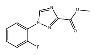 1H-1,2,4-Triazole-3-carboxylic acid, 1-(2-fluorophenyl)-, methyl ester 结构式