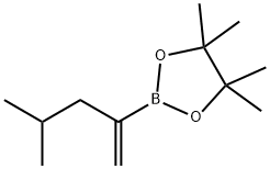 4,4,5,5-四甲基-2-(4-甲基戊-1-烯-2-基)-1,3,2-二氧硼杂环戊烷 结构式