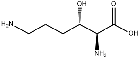 L-LYSINE, 3-HYDROXY-, (3S)- 结构式