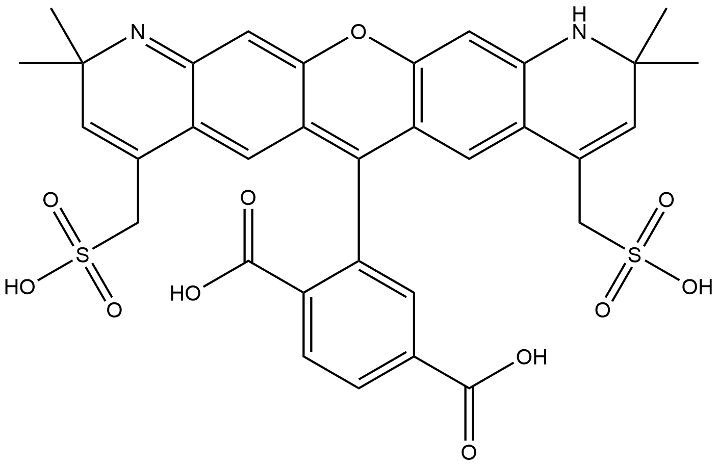 AF568 羧酸 6位异构纯 结构式