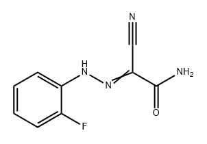 Acetamide, 2-cyano-2-[2-(2-fluorophenyl)hydrazinylidene]- 结构式