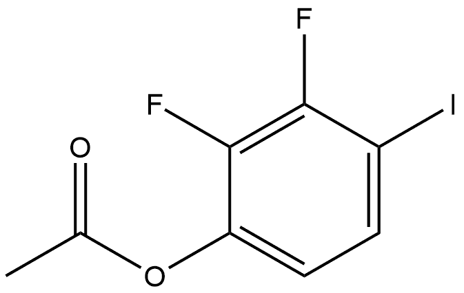 Phenol, 2,3-difluoro-4-iodo-, 1-acetate 结构式