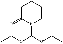 2-Piperidinone, 1-(diethoxymethyl)- 结构式