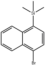 Naphthalene, 1-bromo-4-(trimethylsilyl)- 结构式