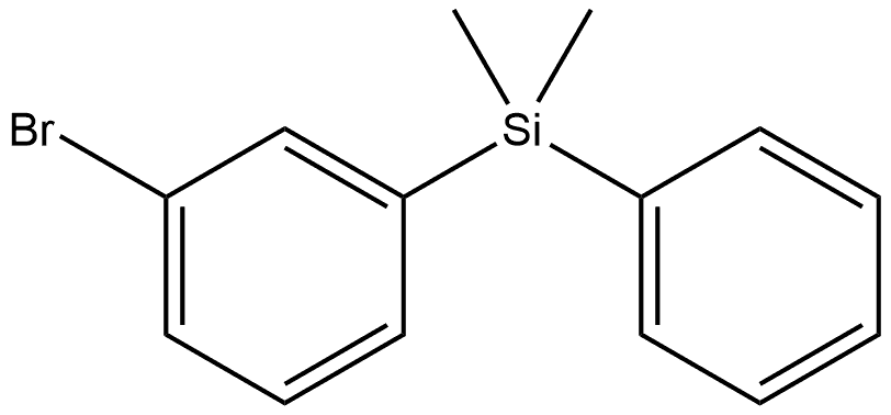 (3-溴苯基)二甲基(苯基)硅烷 结构式