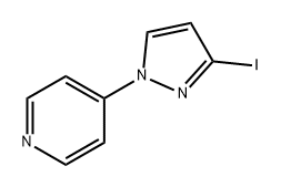 Pyridine, 4-(3-iodo-1H-pyrazol-1-yl)- 结构式