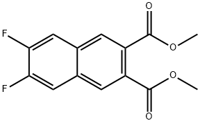 2,3-NAPHTHALENEDICARBOXYLIC ACID, 6,7-DIFLUORO-, 2,3-DIMETHYL ESTER 结构式